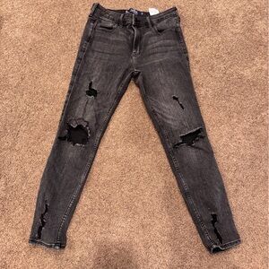 Hollister Black Ripped Skinny Jeans
